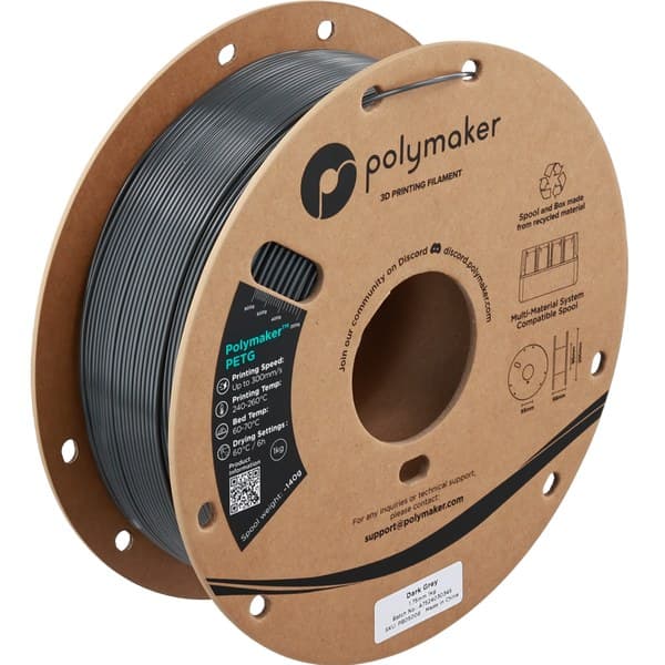 Polymaker PETG Cinza Escuro
