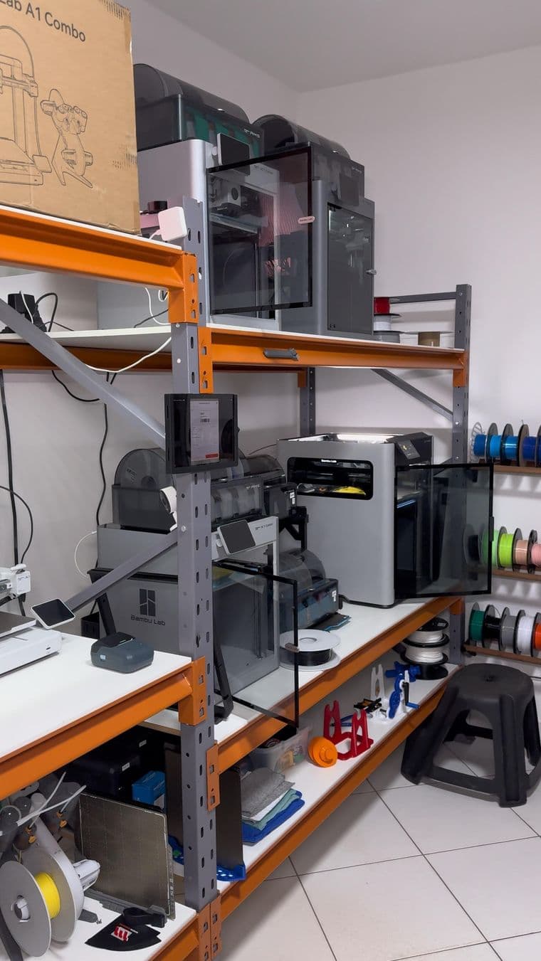 Parque de impressoras 3D da ModuLab