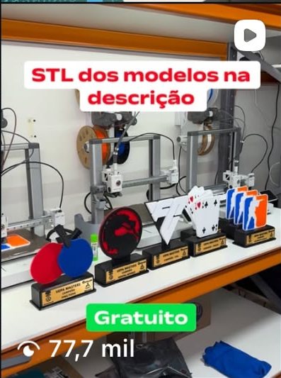 Conteúdo de impressão 3D da ModuLab no Instagram