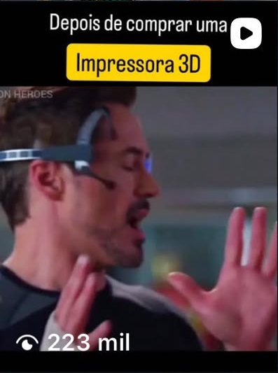 Conteúdo de impressão 3D da ModuLab no Instagram